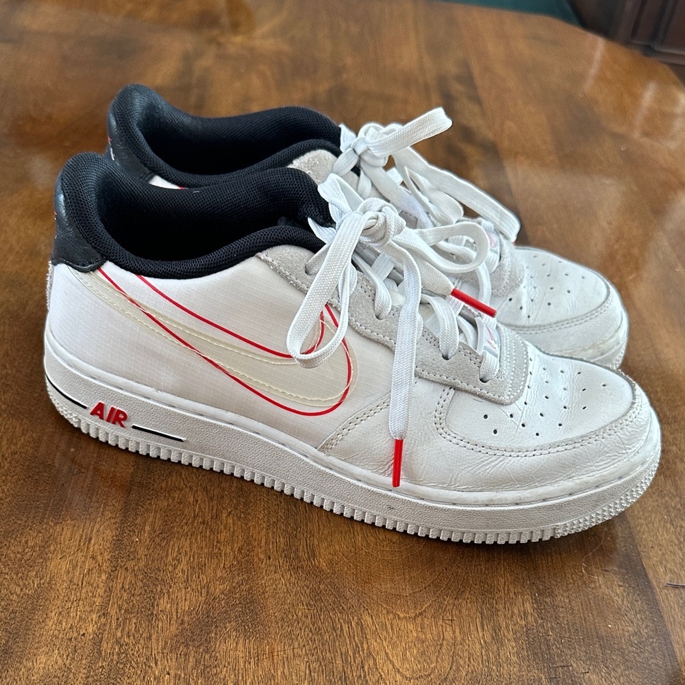 NIKE AIR FORCE 1 GS SCRIPT SWOOSH - Picture 5 of 9